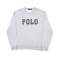 Mens Grey Polo Ralph Lauren Spellout Crewneck Jumper
