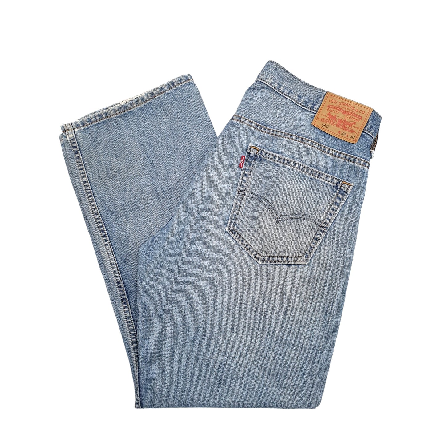 Mens Blue Levis  569 JeansW34 L30