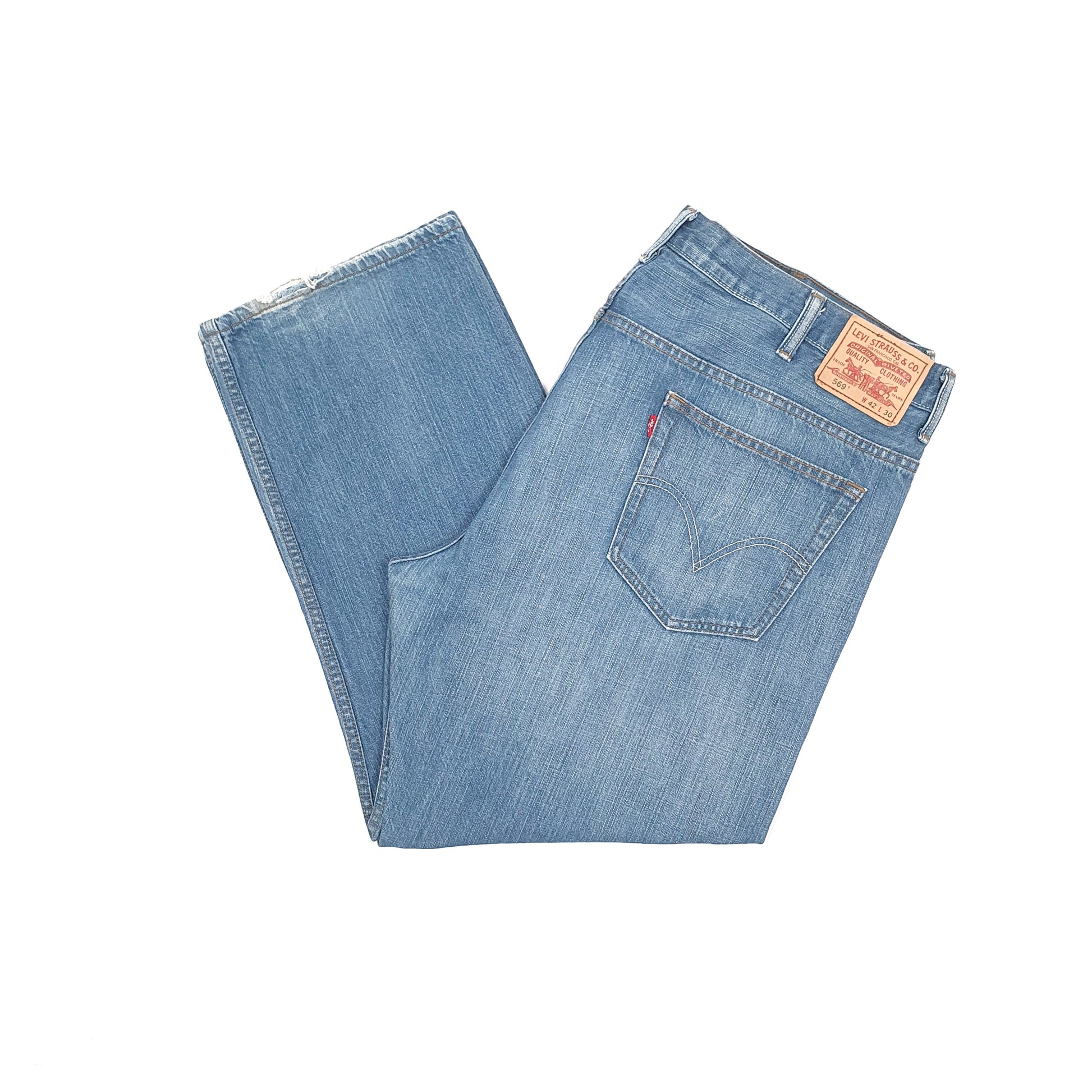Levis 569 Loose Fit Jeans W44 L30 Blue