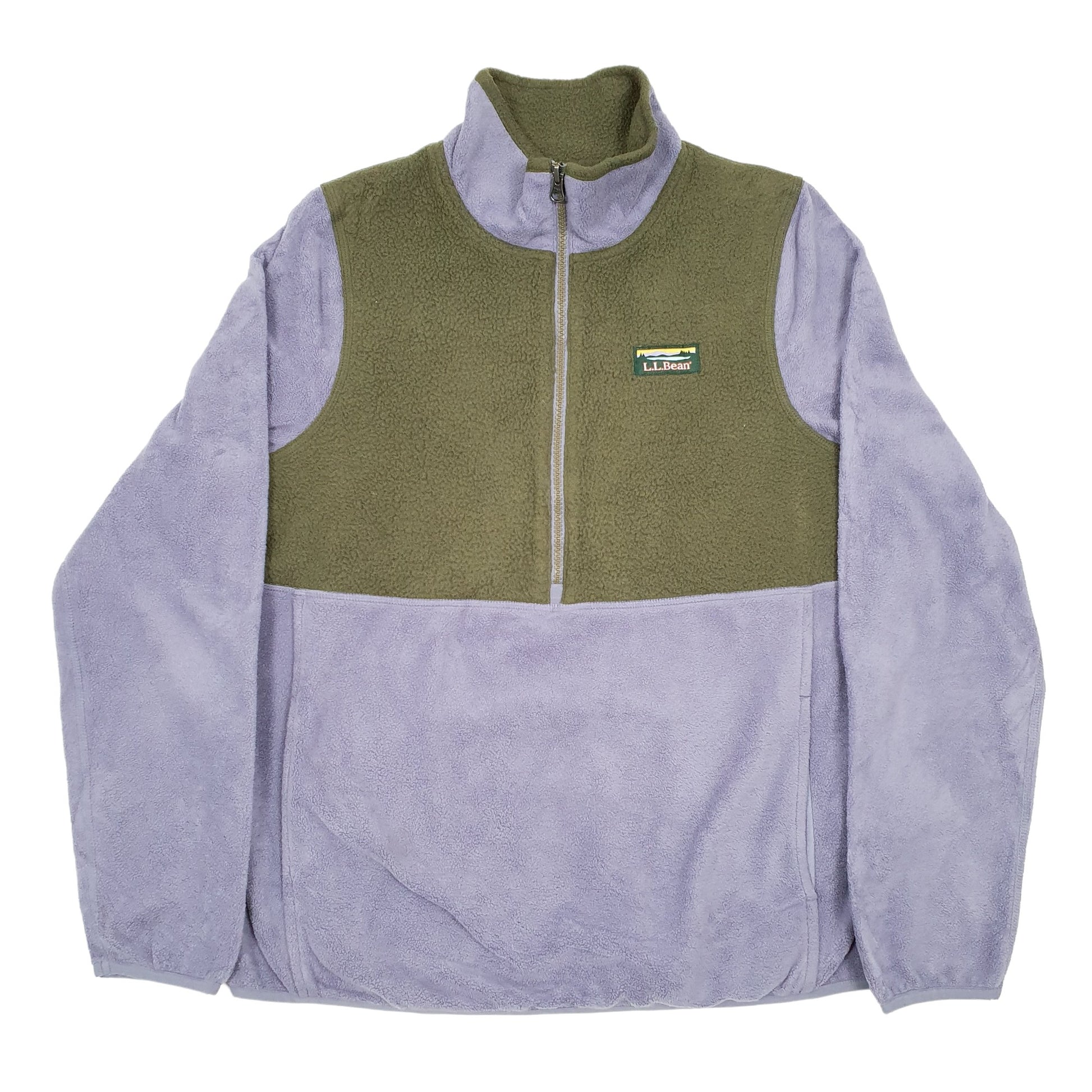 L.L.Bean Quarter Zip Fleece S Grey
