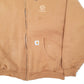 Mens Duck Carhartt Hoodie Thermal Lined Workwear Jacket Full Zip Jumper