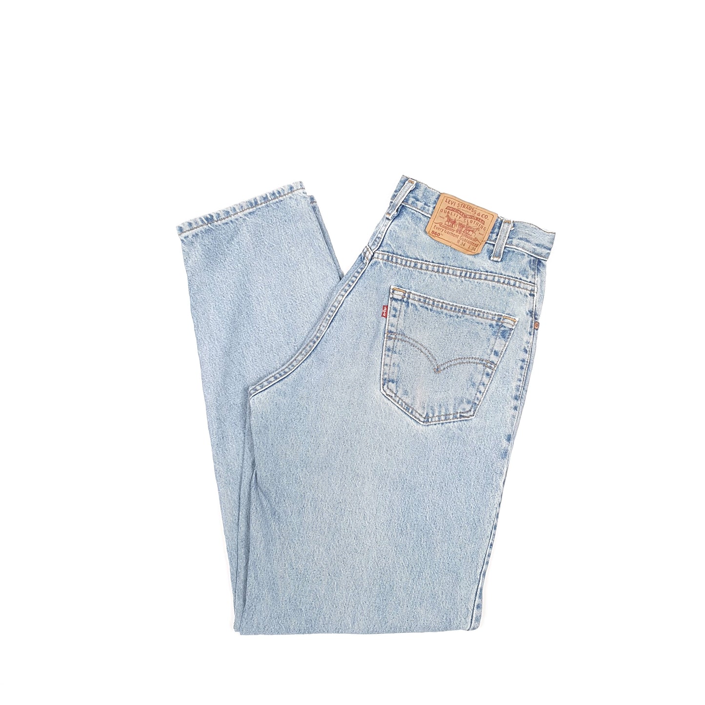 Levis 560 Loose Fit Vintage Tapered Jeans W34 L34 Blue