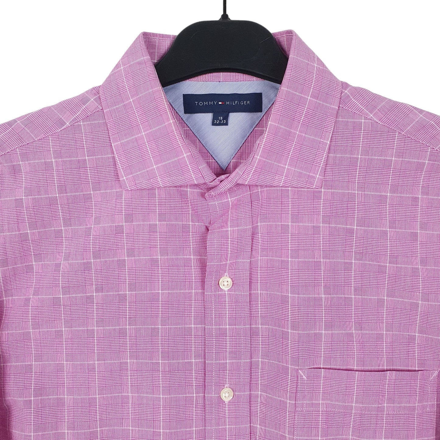 Tommy Hilfiger Long Sleeve Regular Fit Check Shirt Purple