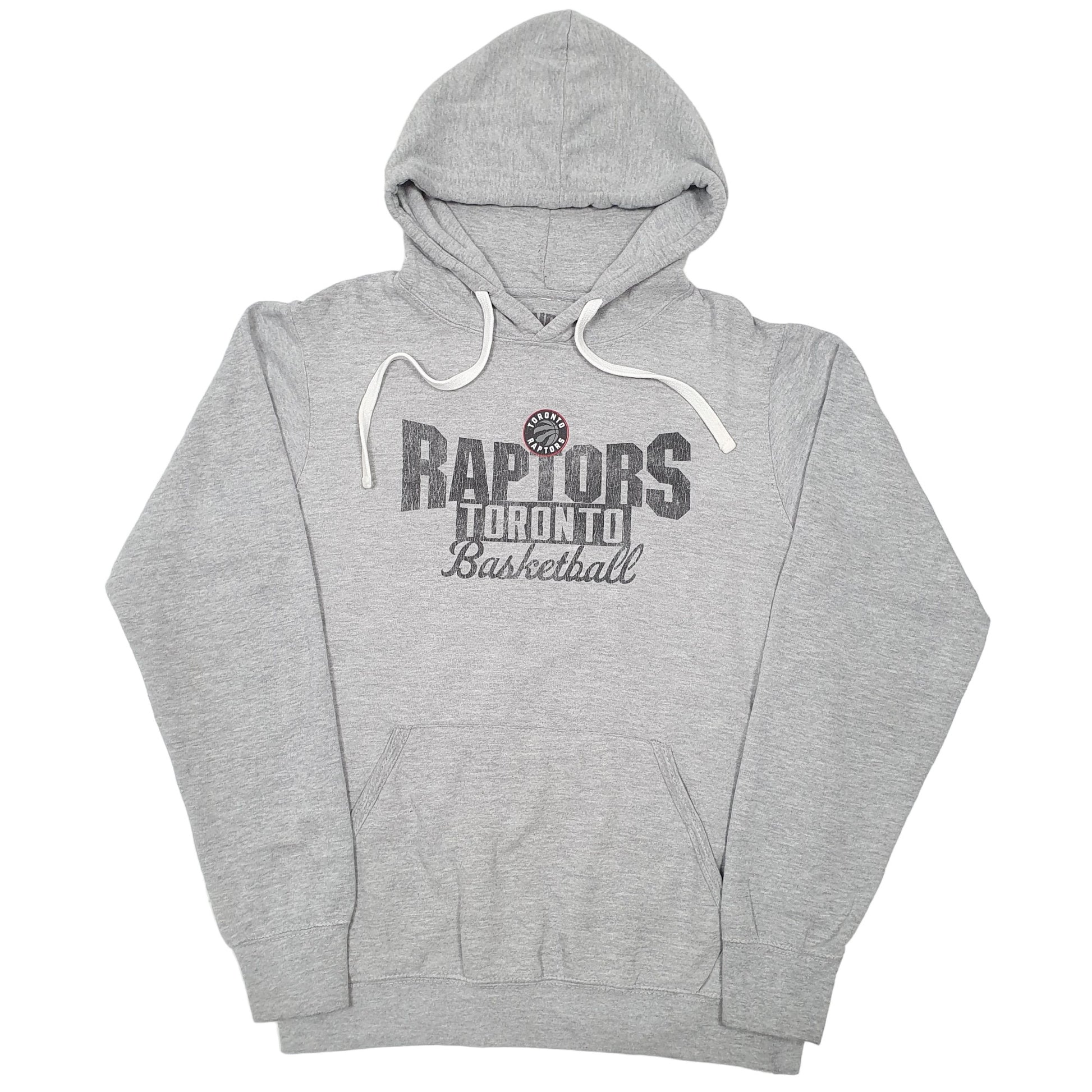 Mens Grey NBA Toronto Raptors Basketball Hoodie Jumper