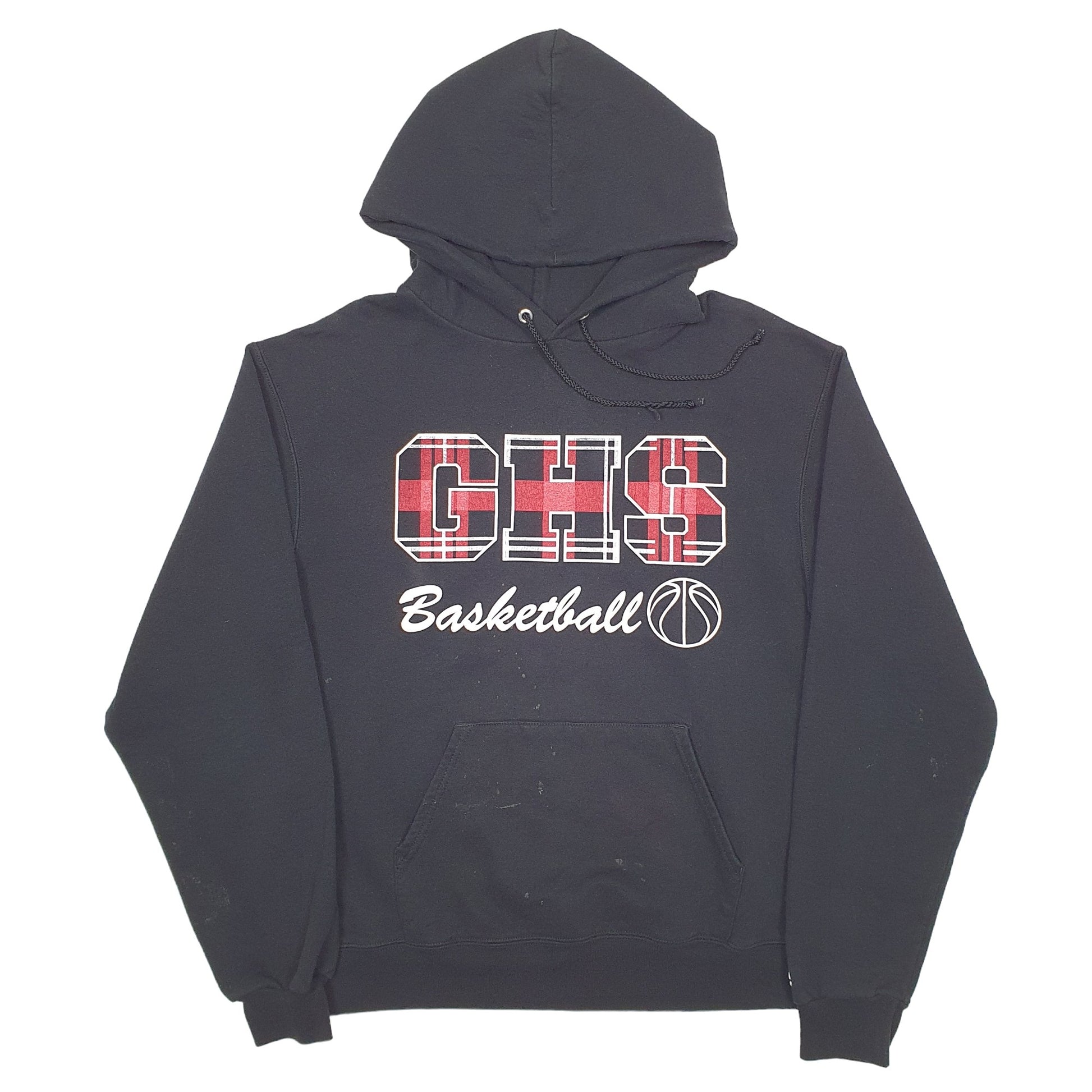 Mens Black Champion GHS Basketball Hoodie Jumper