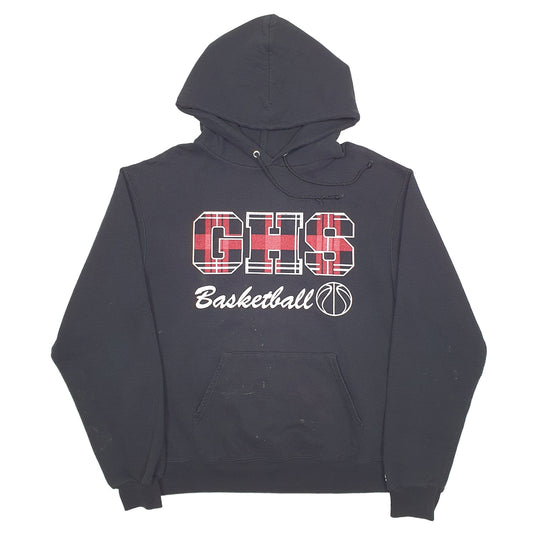 Mens Black Champion GHS Basketball Hoodie Jumper