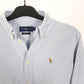 Ralph Lauren Long Sleeve Custom Fit Shirt Blue