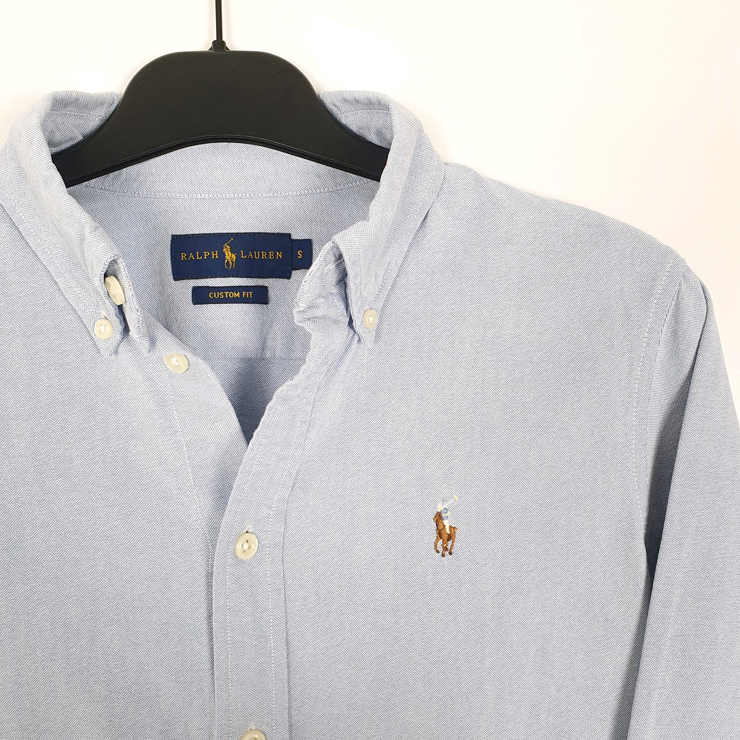 Ralph Lauren Long Sleeve Custom Fit Shirt Blue