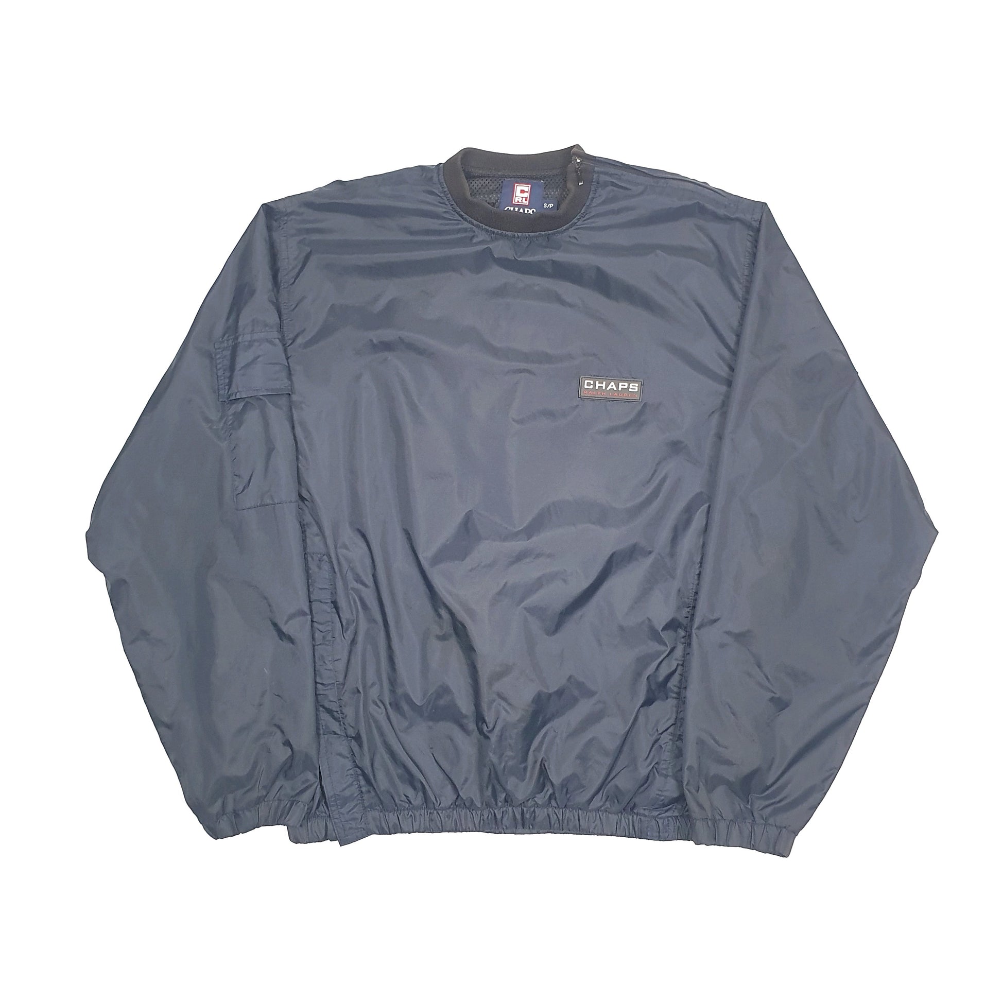Chaps Windbreaker Crewneck M Black