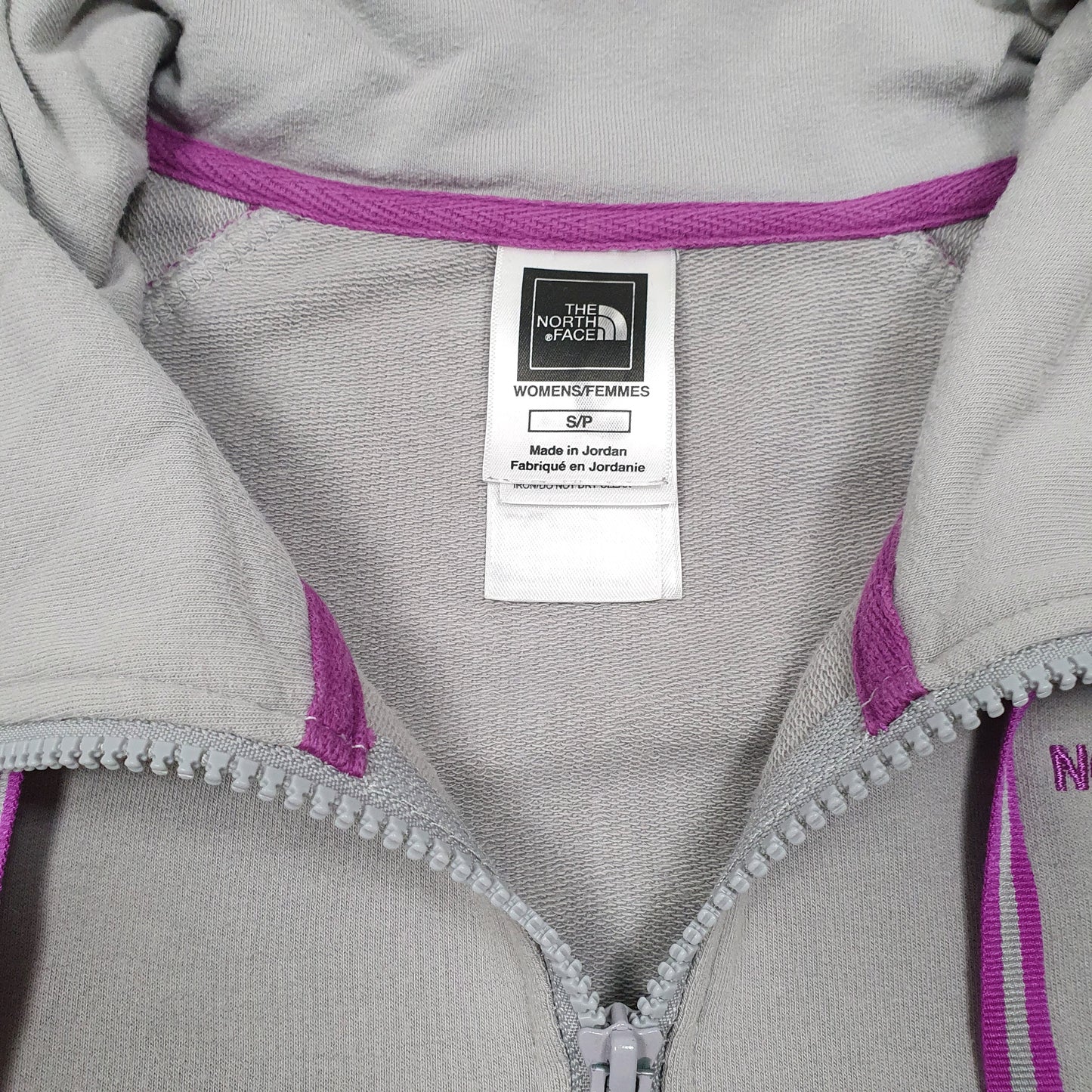 Womens Grey The North Face Sweatshirt Full Zip Jumper