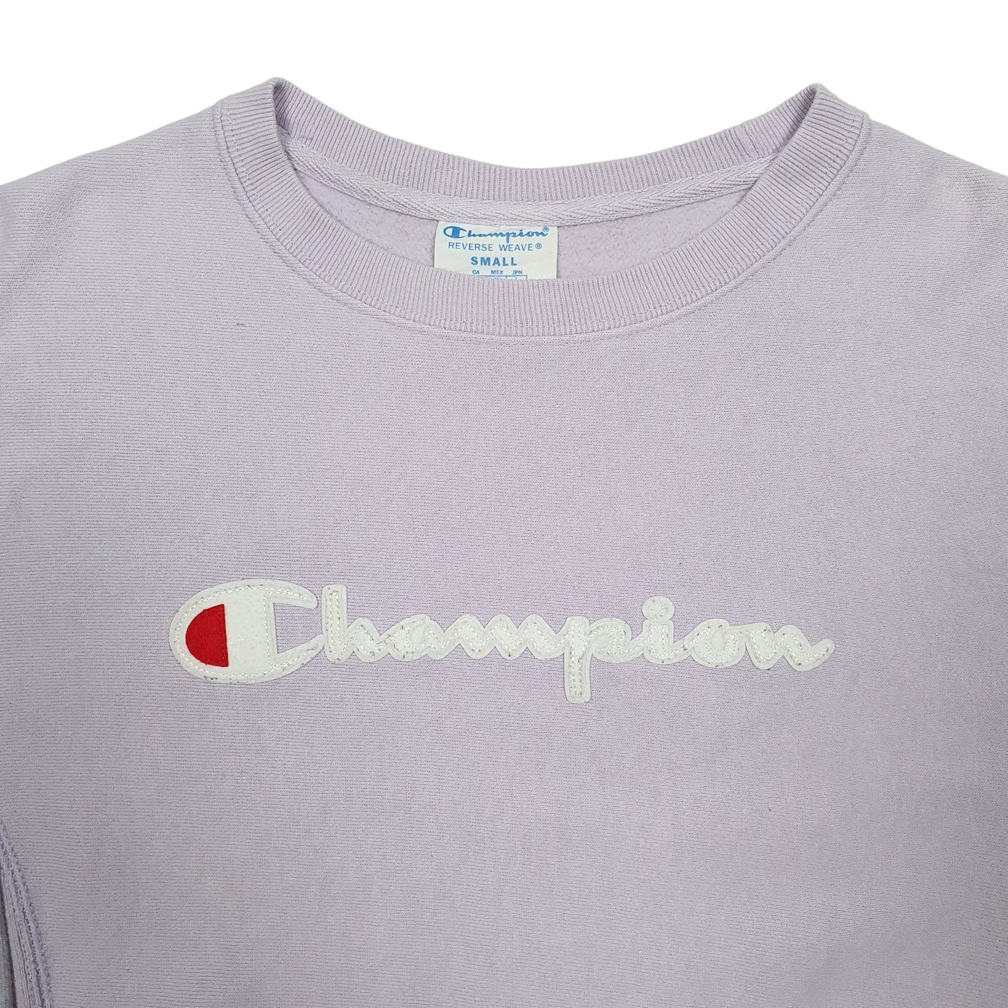 Mens Purple Champion Reverse Weave Crewneck Jumper