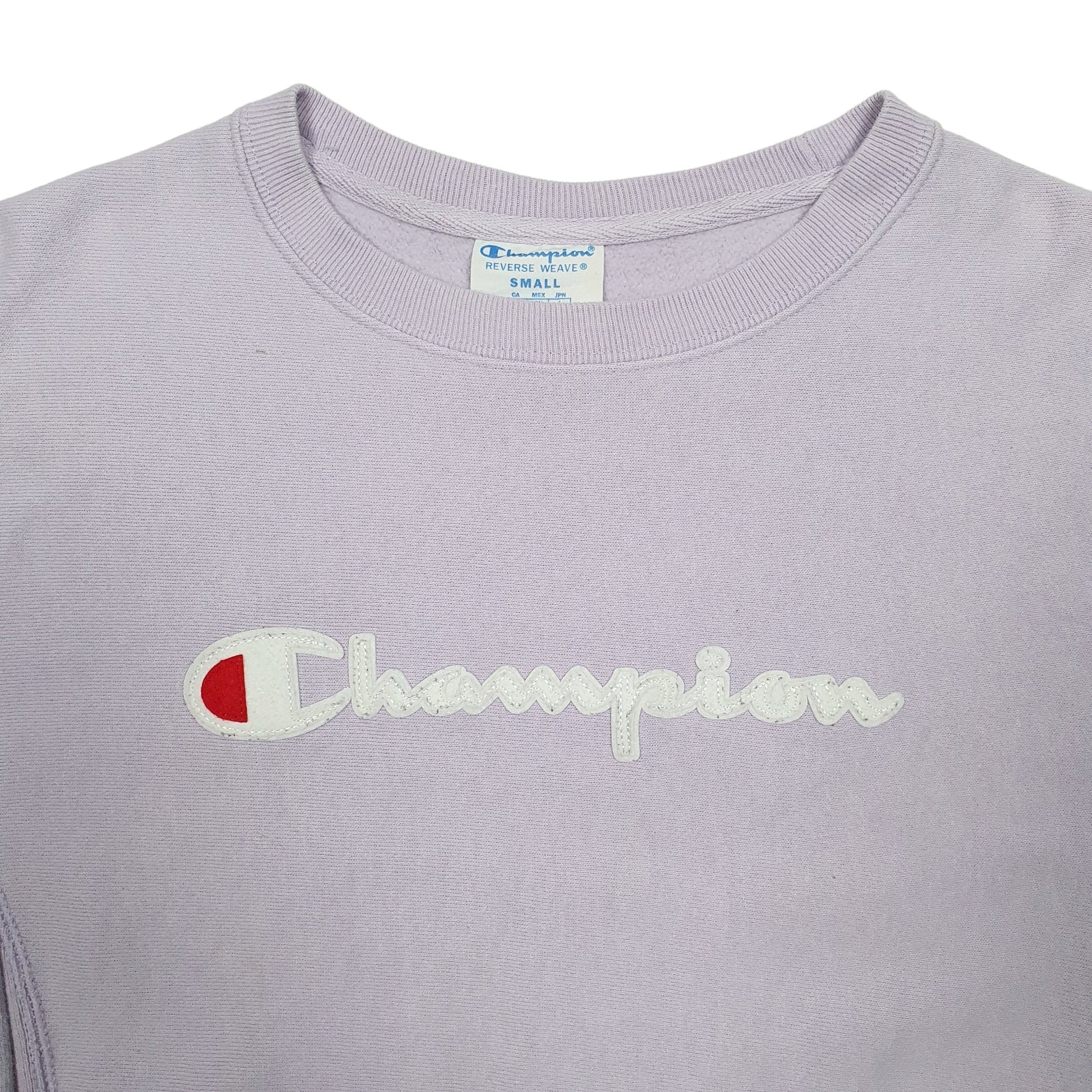 Mens Purple Champion Reverse Weave Crewneck Jumper