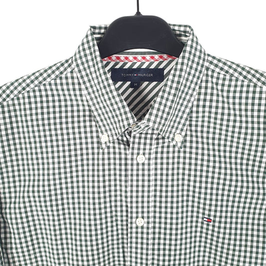 Tommy Hilfiger Long Sleeve Regular Fit Gingham Shirt White