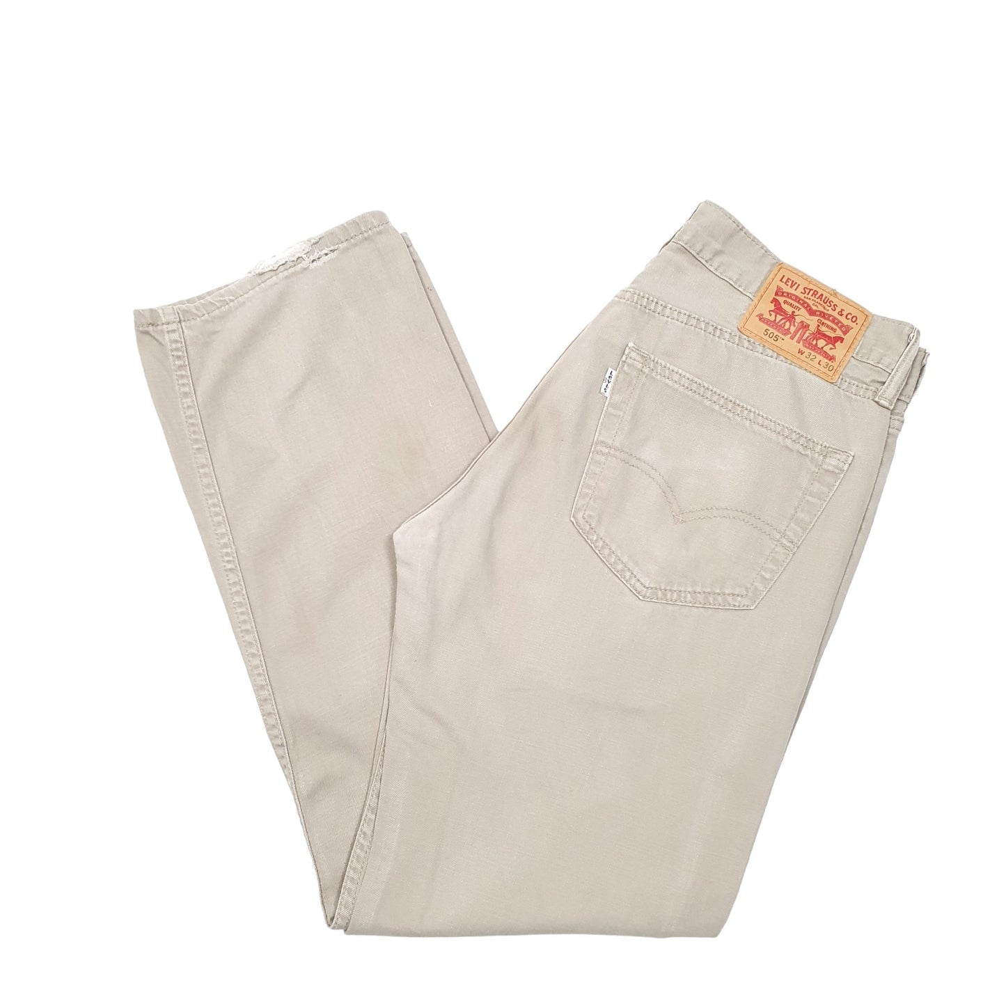 Mens Beige Levis  505 JeansW32 L30