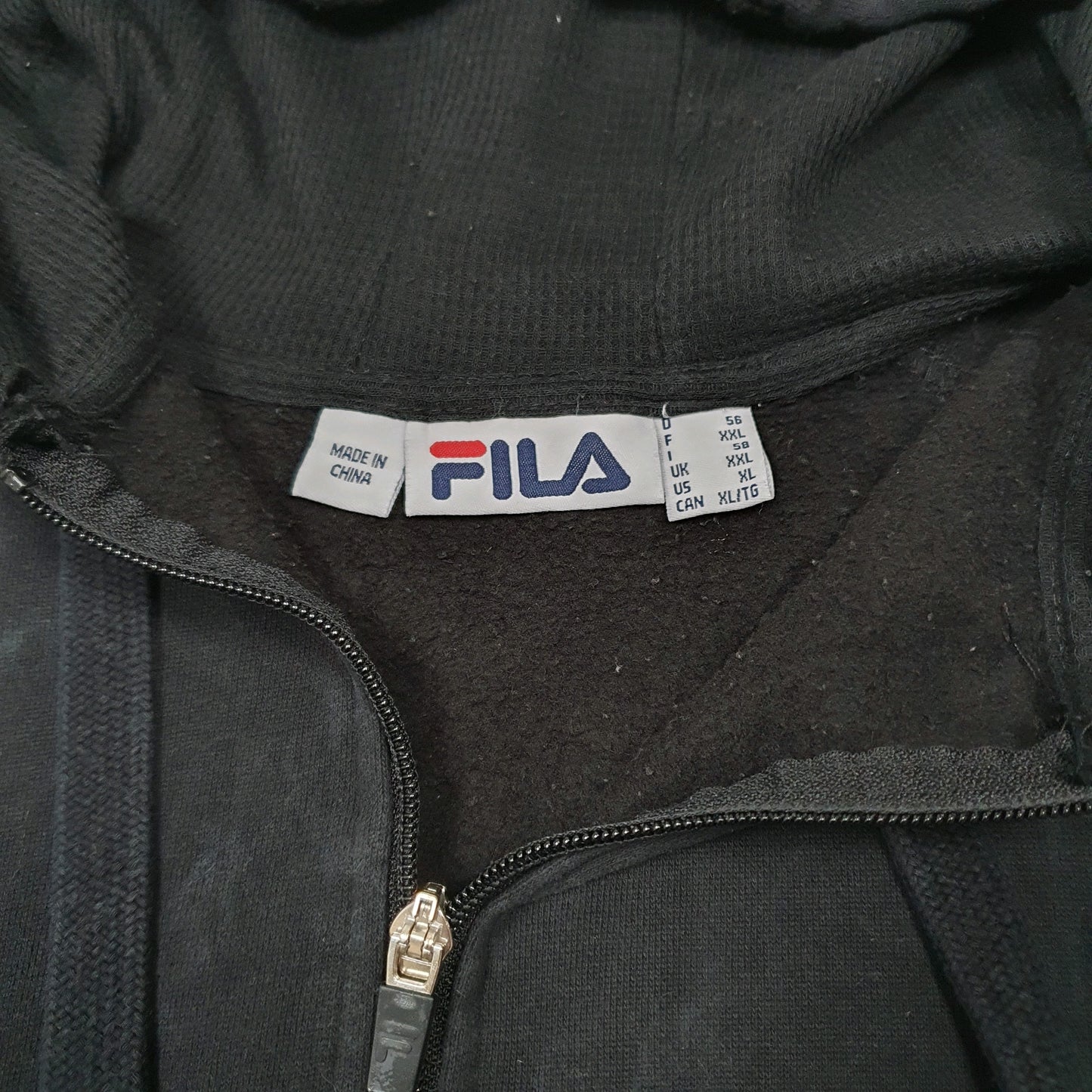 Mens Black Reebok Hoodie Full Zip Jumper