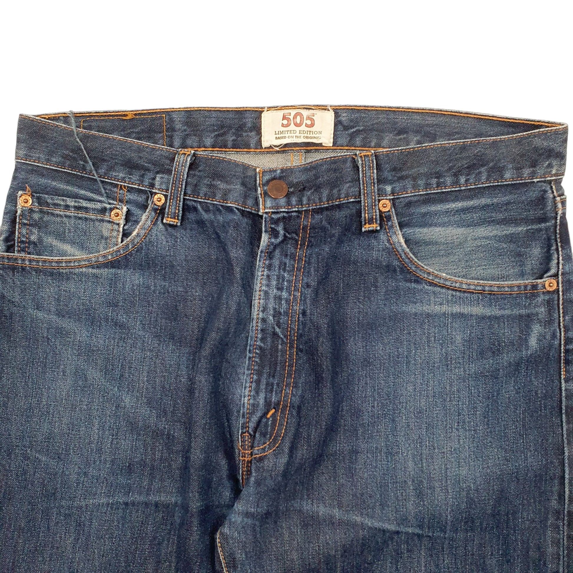 Mens Blue Levis  505 JeansW34 L36