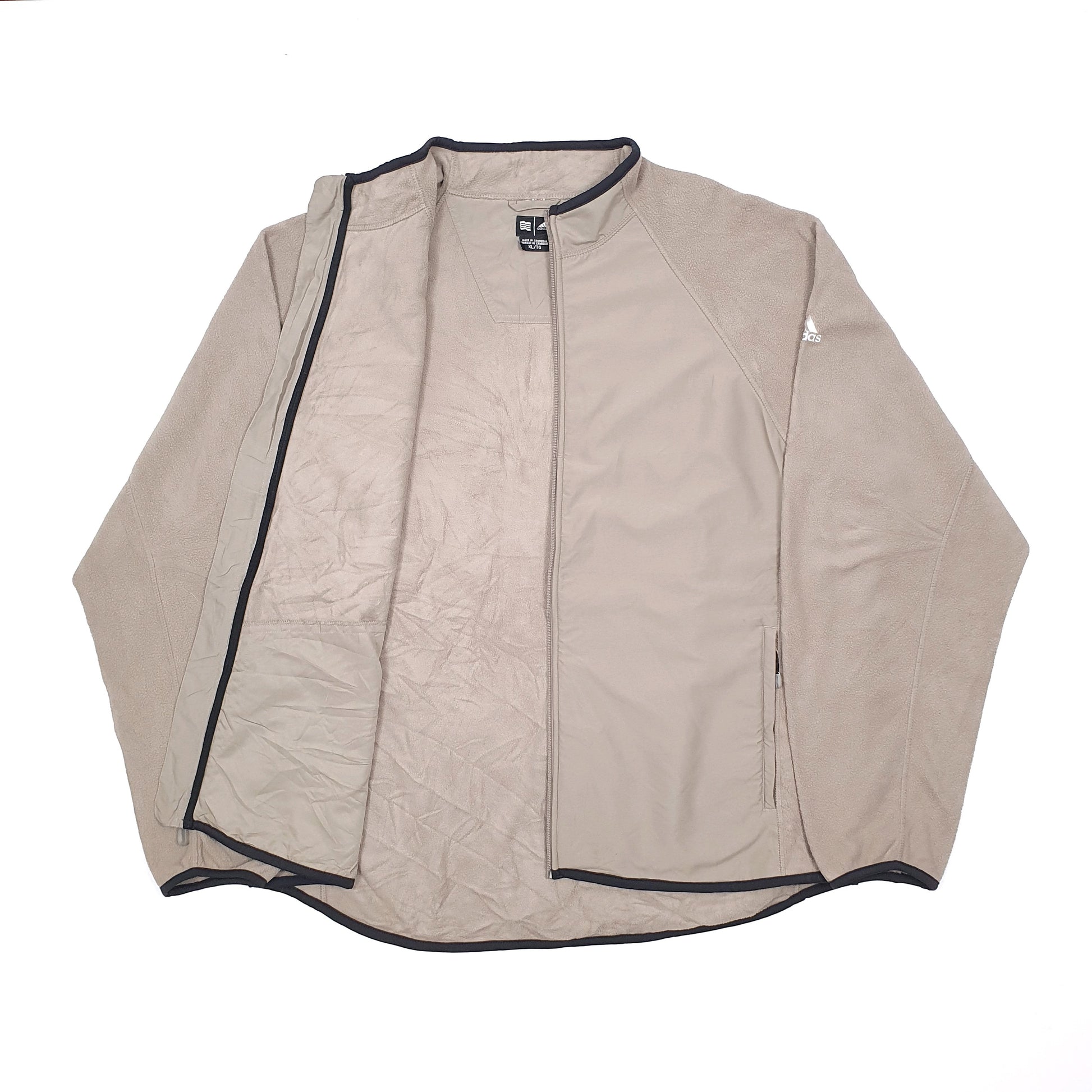 Adidas Full Zip Fleece XL Beige