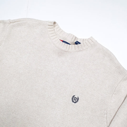 Chaps Crewneck Beige