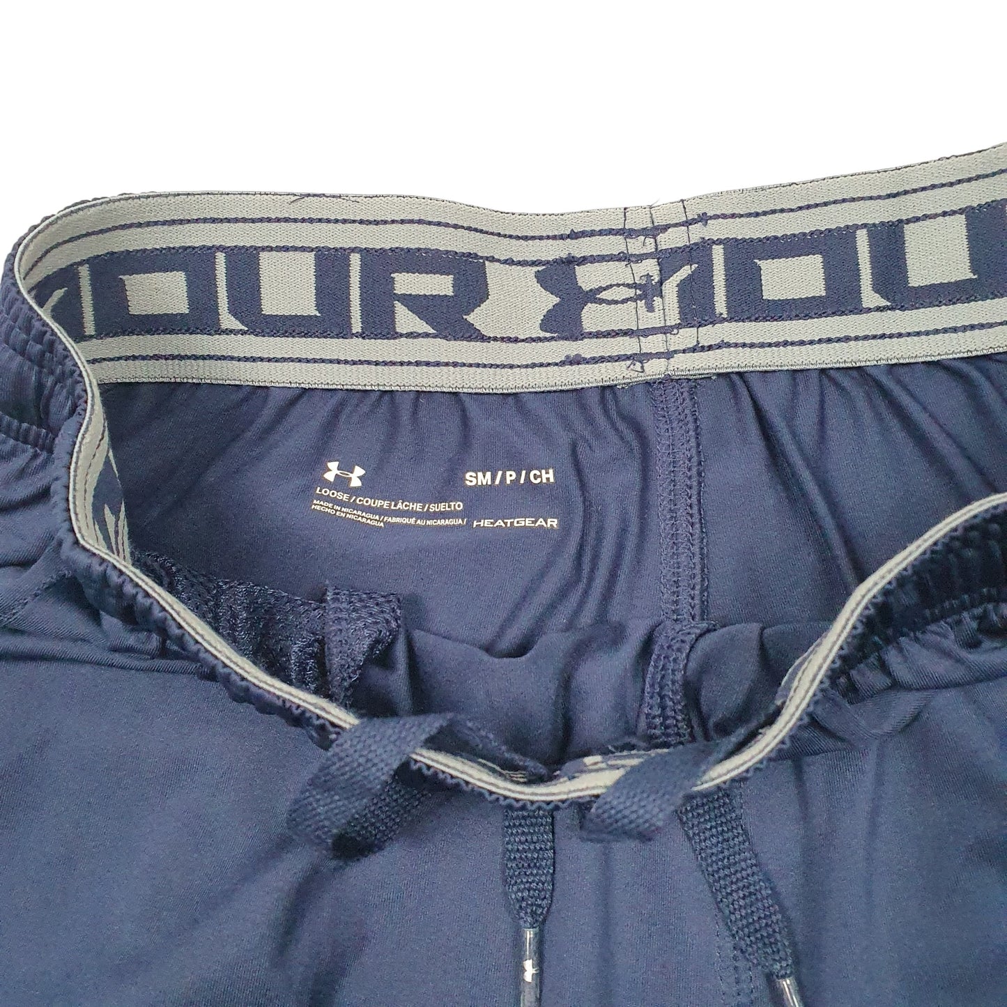 Under Armour Gym Workout Heatgear Active Navy Sport Shorts W26 Navy