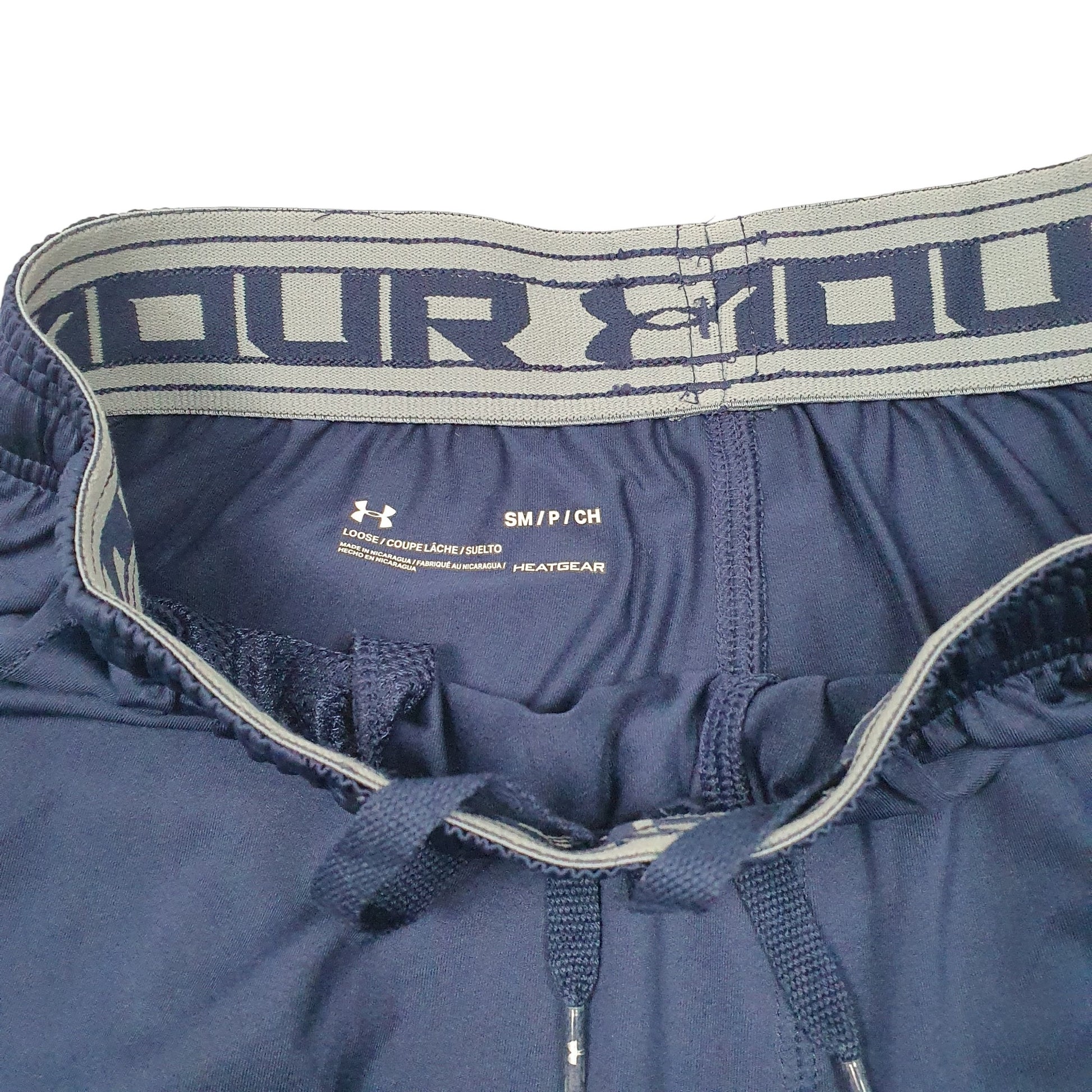 Under Armour Gym Workout Heatgear Active Navy Sport Shorts W26 Navy