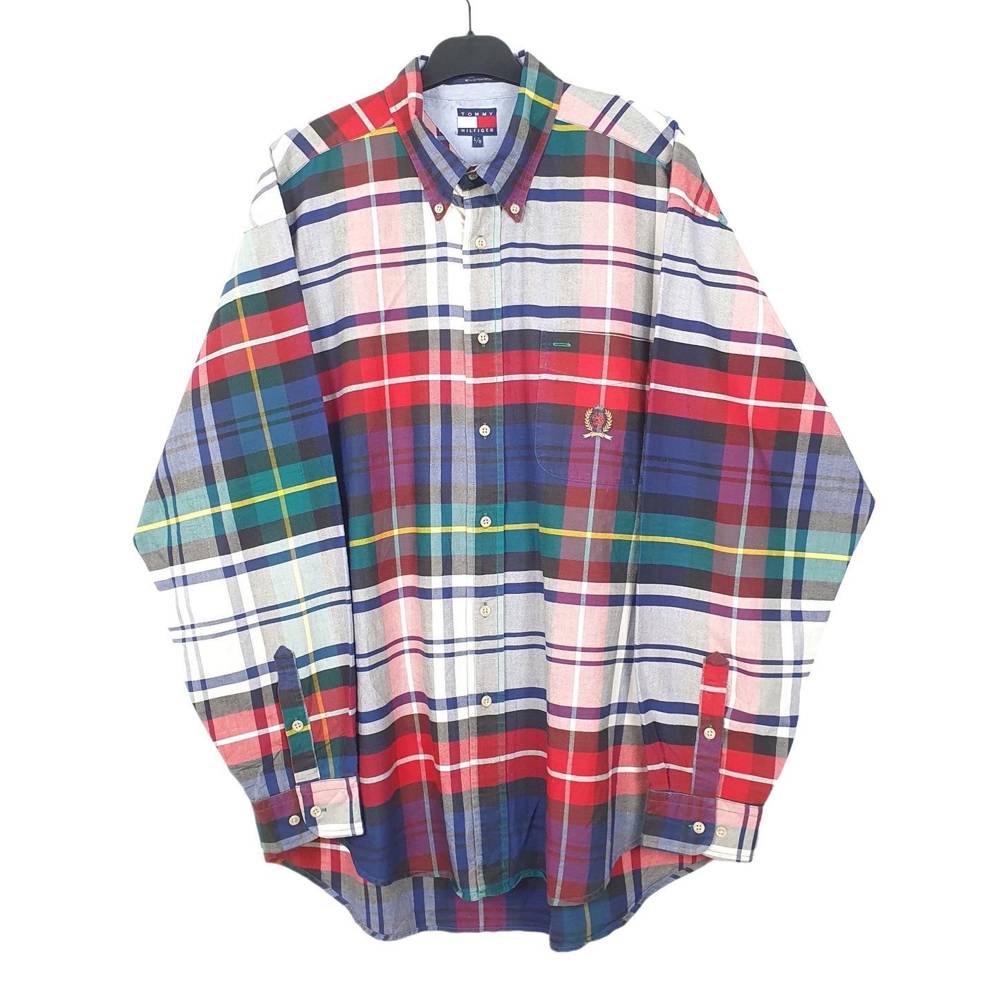 Tommy Hilfiger Long Sleeve Regular Fit Check Shirt Blue