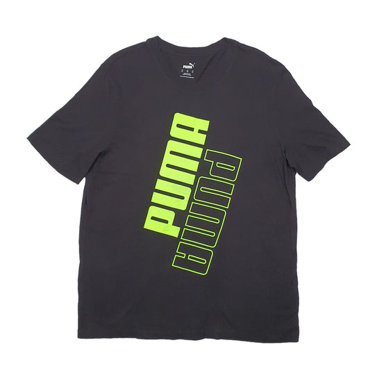 Puma Short Sleeve T Shirt Black