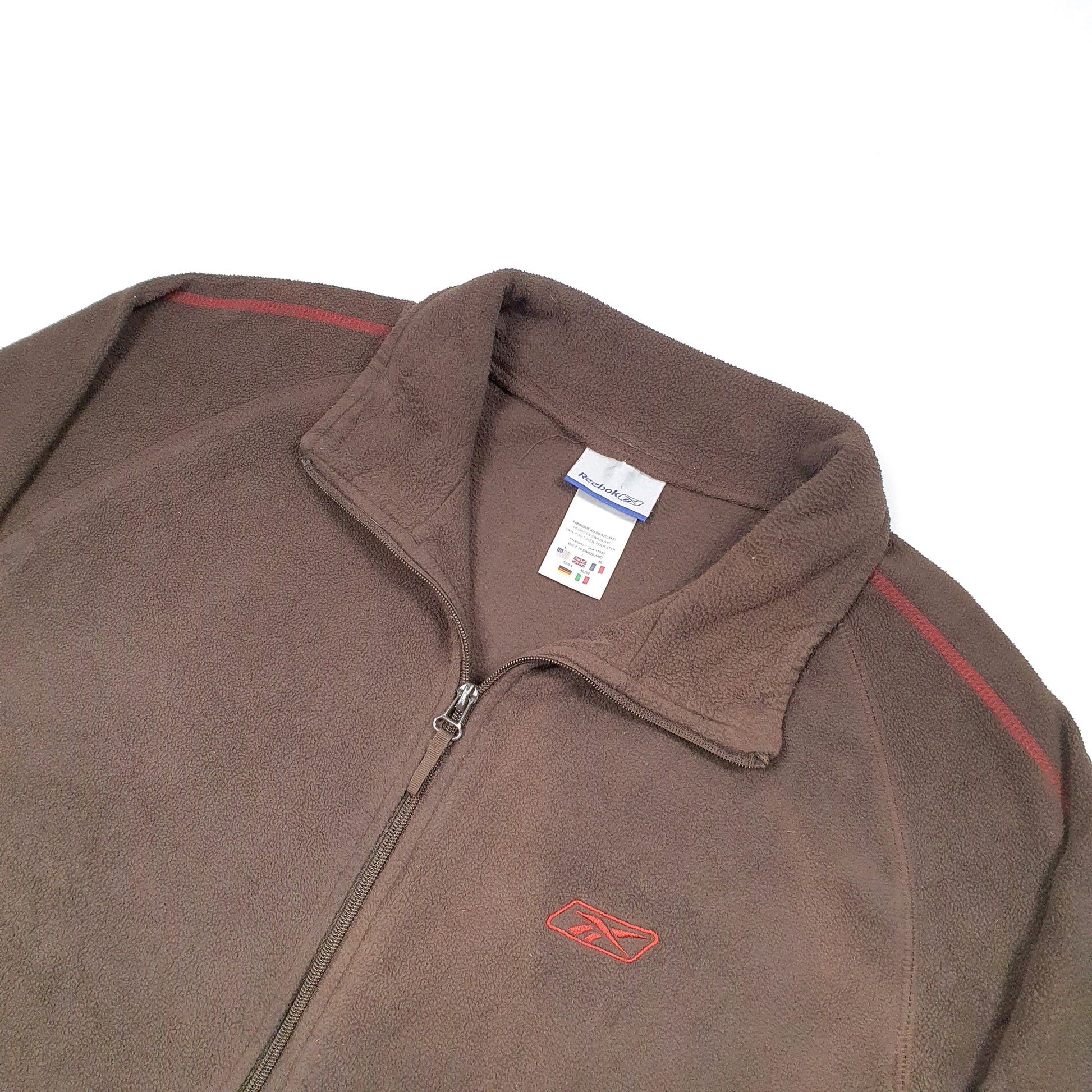 Reebok Full zip Fleece L Brown