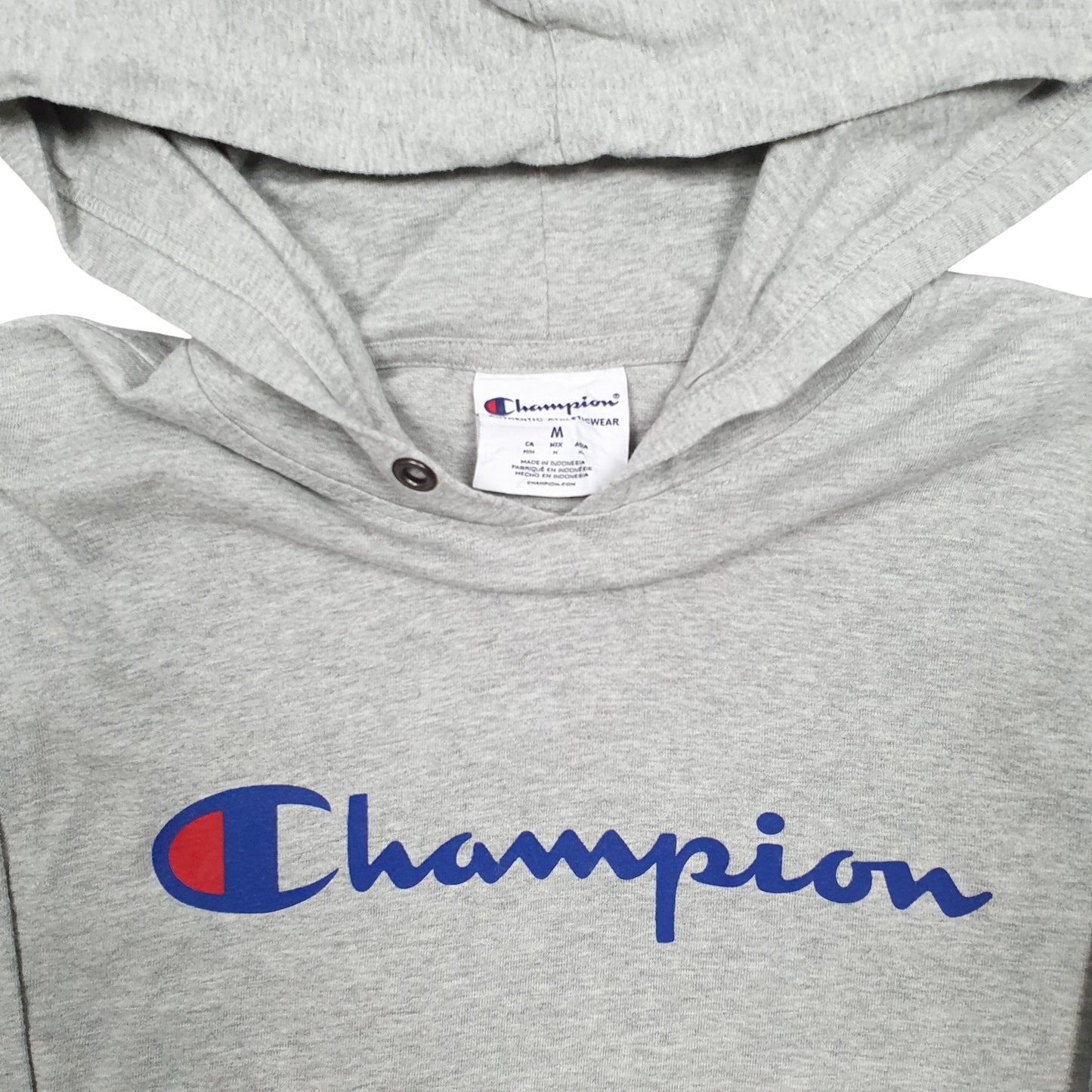 Mens Grey Champion  Hoodie Jumper