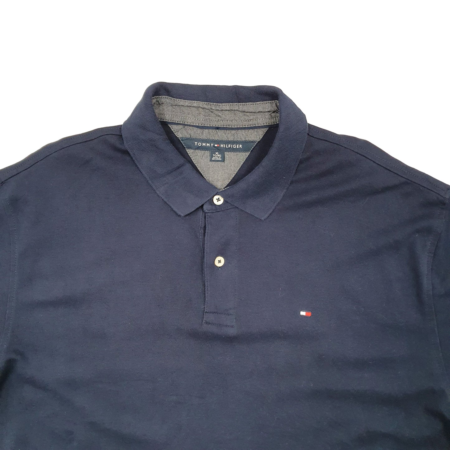 Mens Navy Tommy Hilfiger  Short Sleeve Polo Shirt