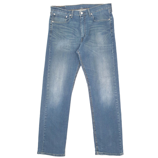Levis 505 Regular Fit Stretch Jeans W36 L32 Blue