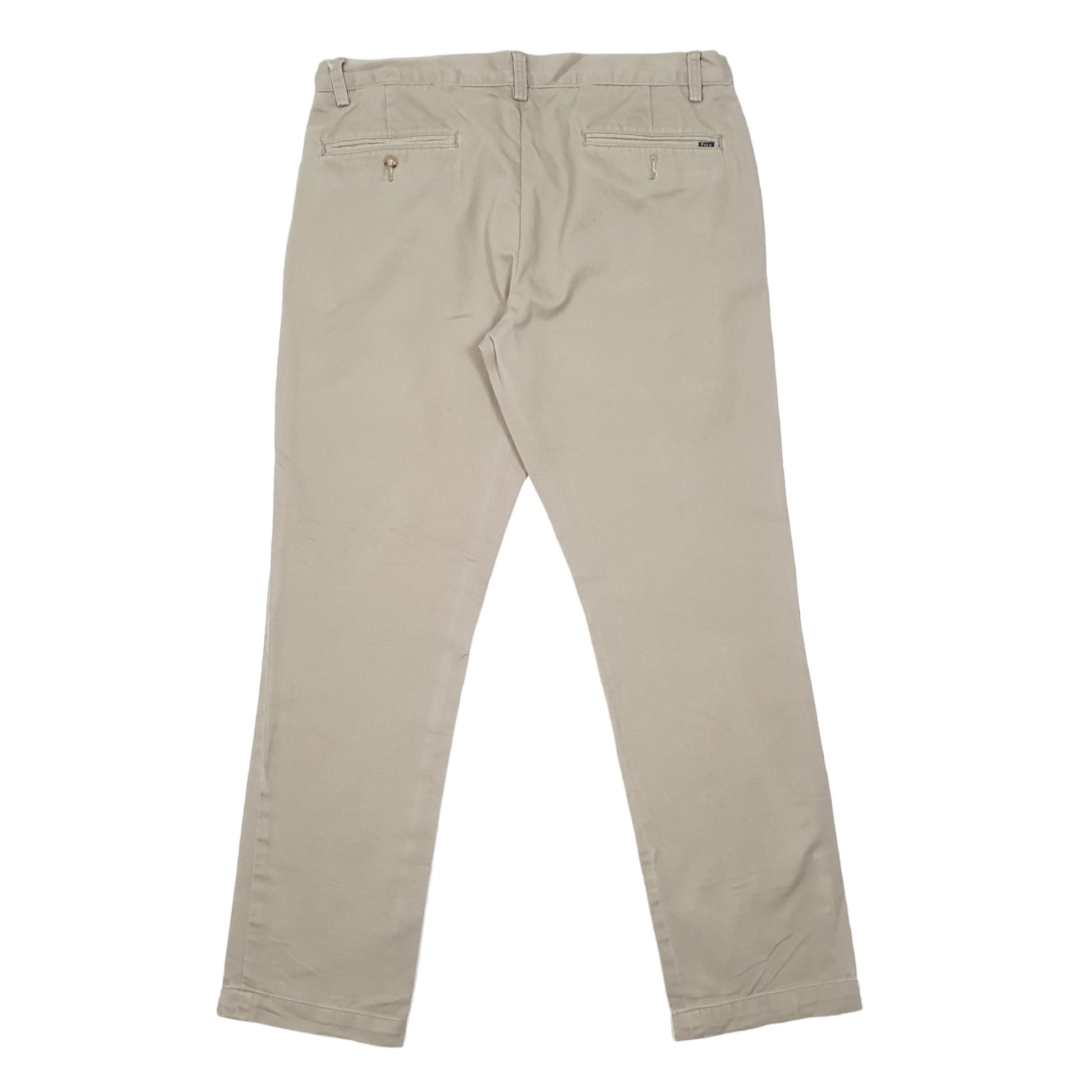Mens Beige Polo Ralph Lauren Slim Fit Chino Trousers