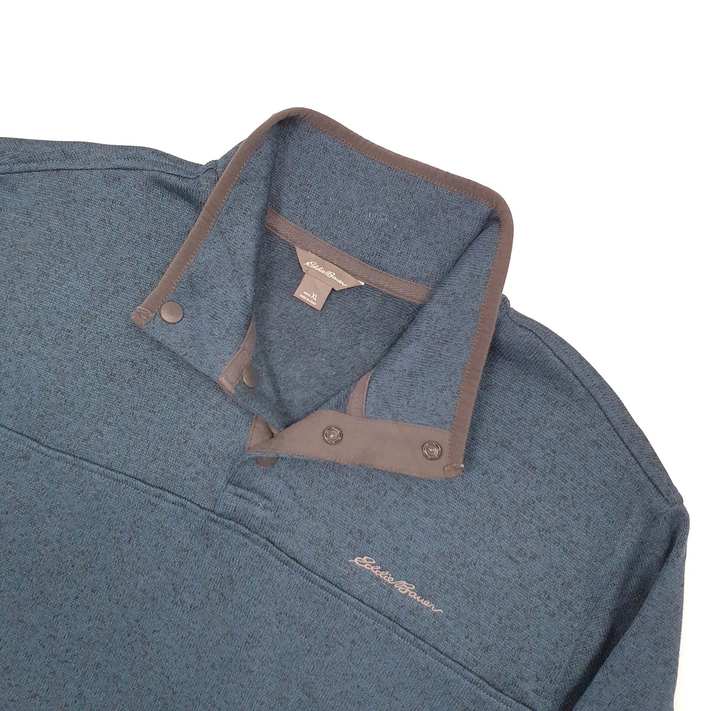 Eddie Bauer Quarter Zip Fleece XL Blue