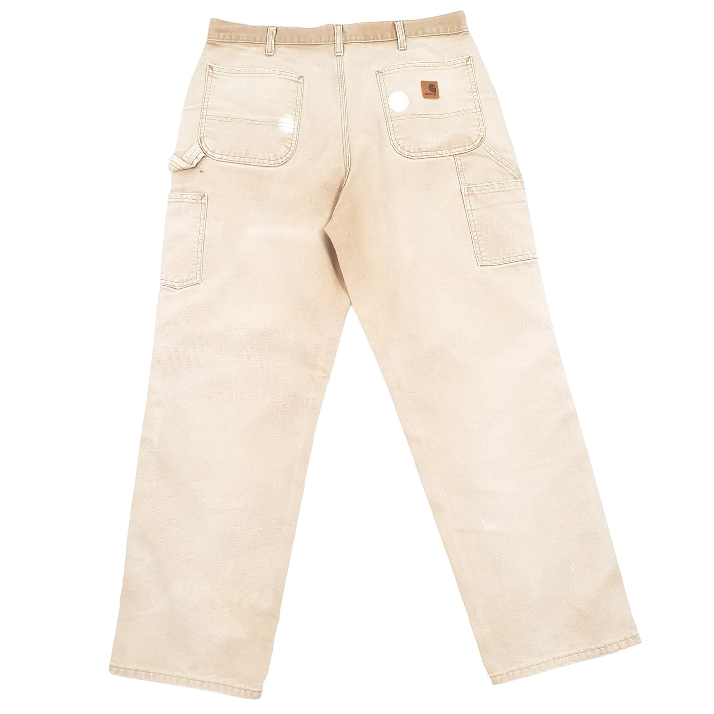 Mens Carhartt Brown Carpenter Trousers W36 L31 Brown