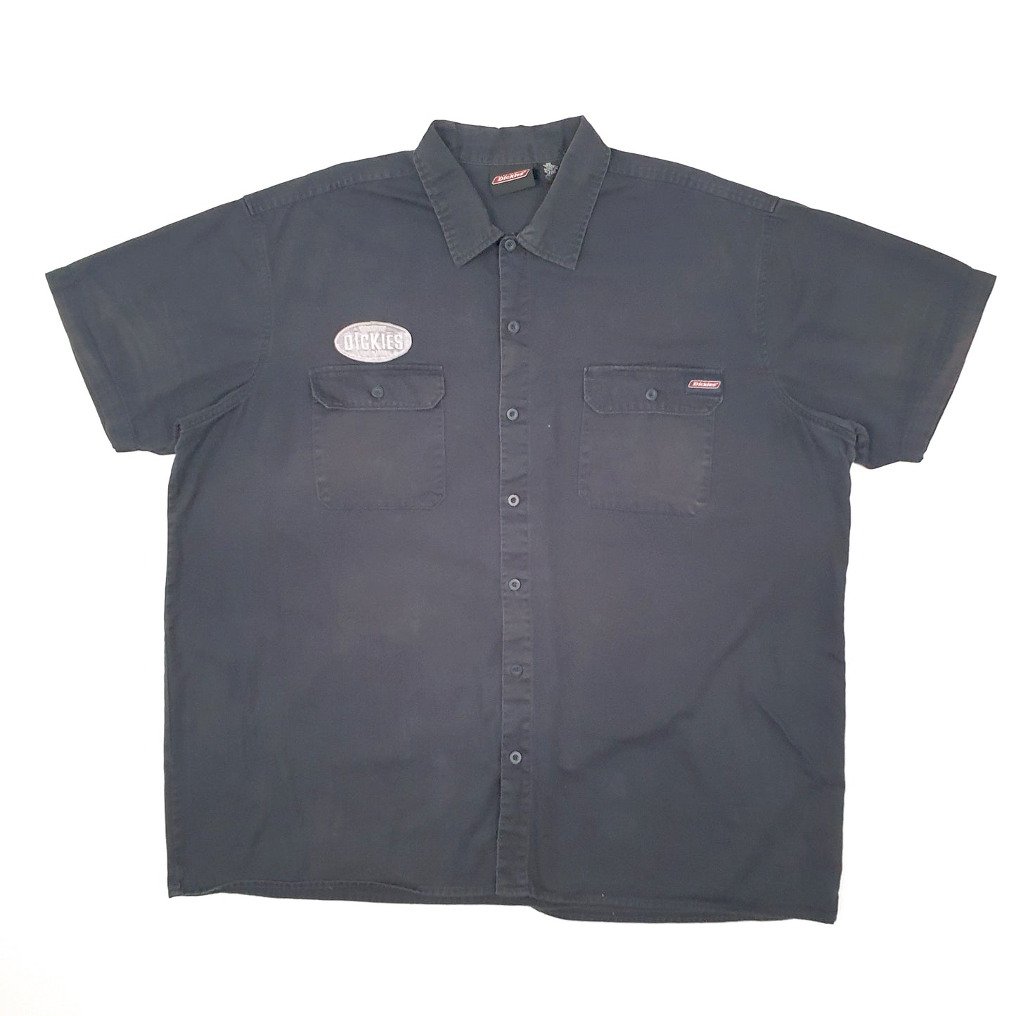 Mens Black Dickies Workwear Short Sleeve Shirt