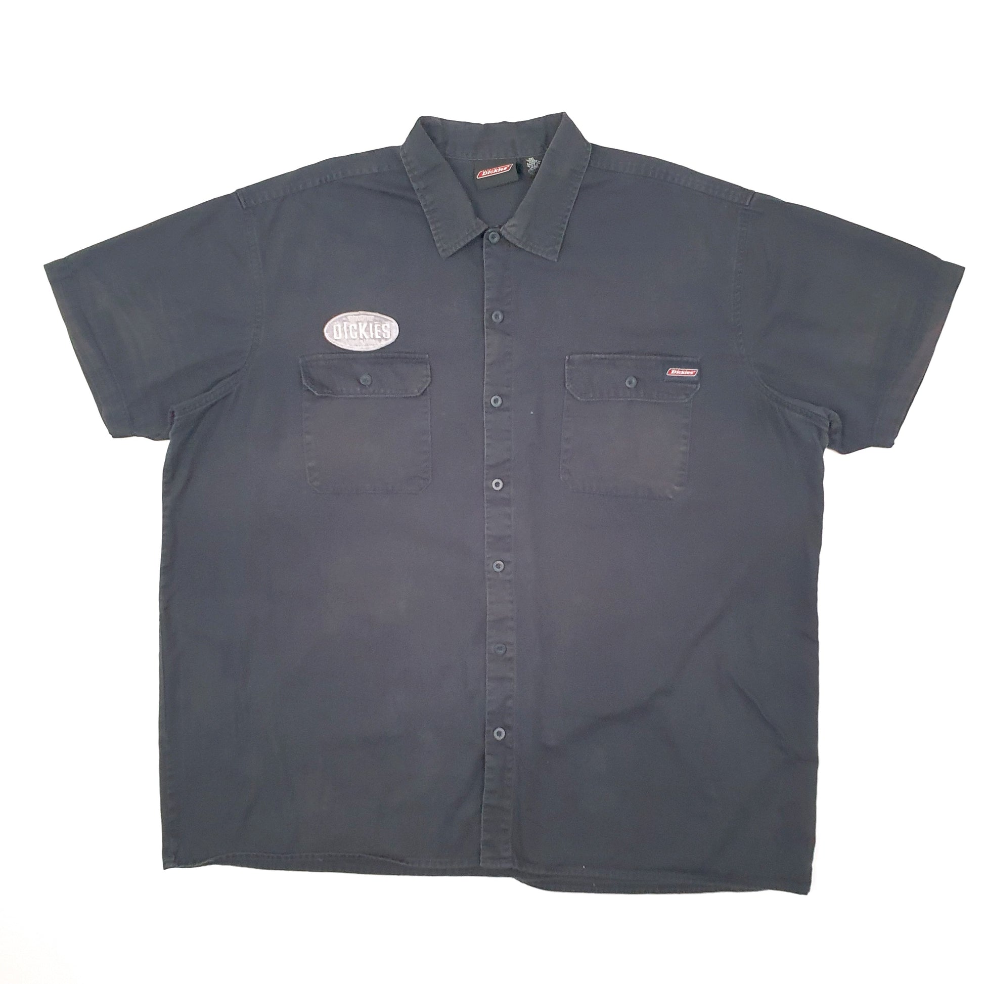 Mens Black Dickies Workwear Short Sleeve Shirt
