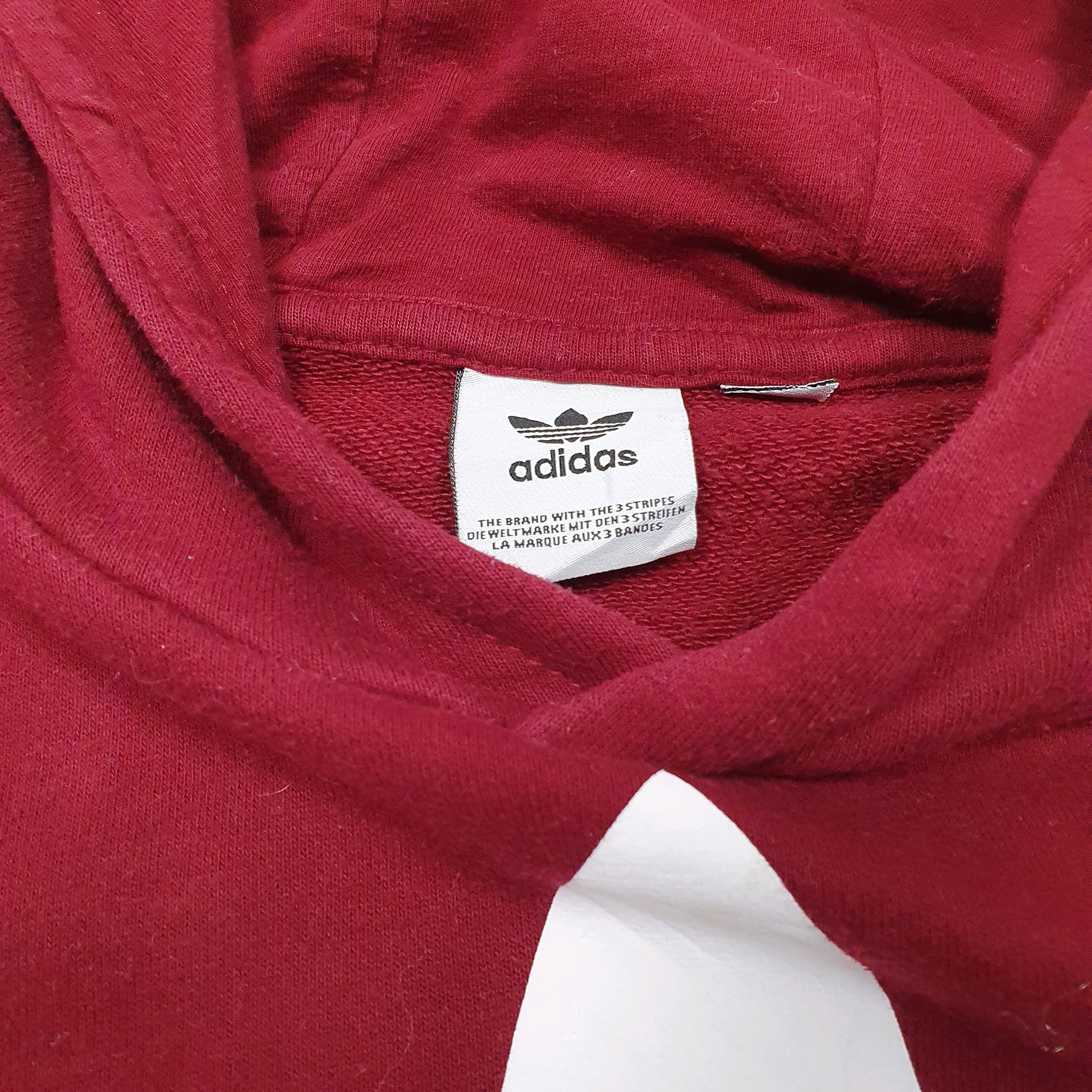 Womens Burgundy Adidas  Hoodie Jumper