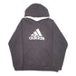Mens Black Adidas Spellout Hoodie Jumper