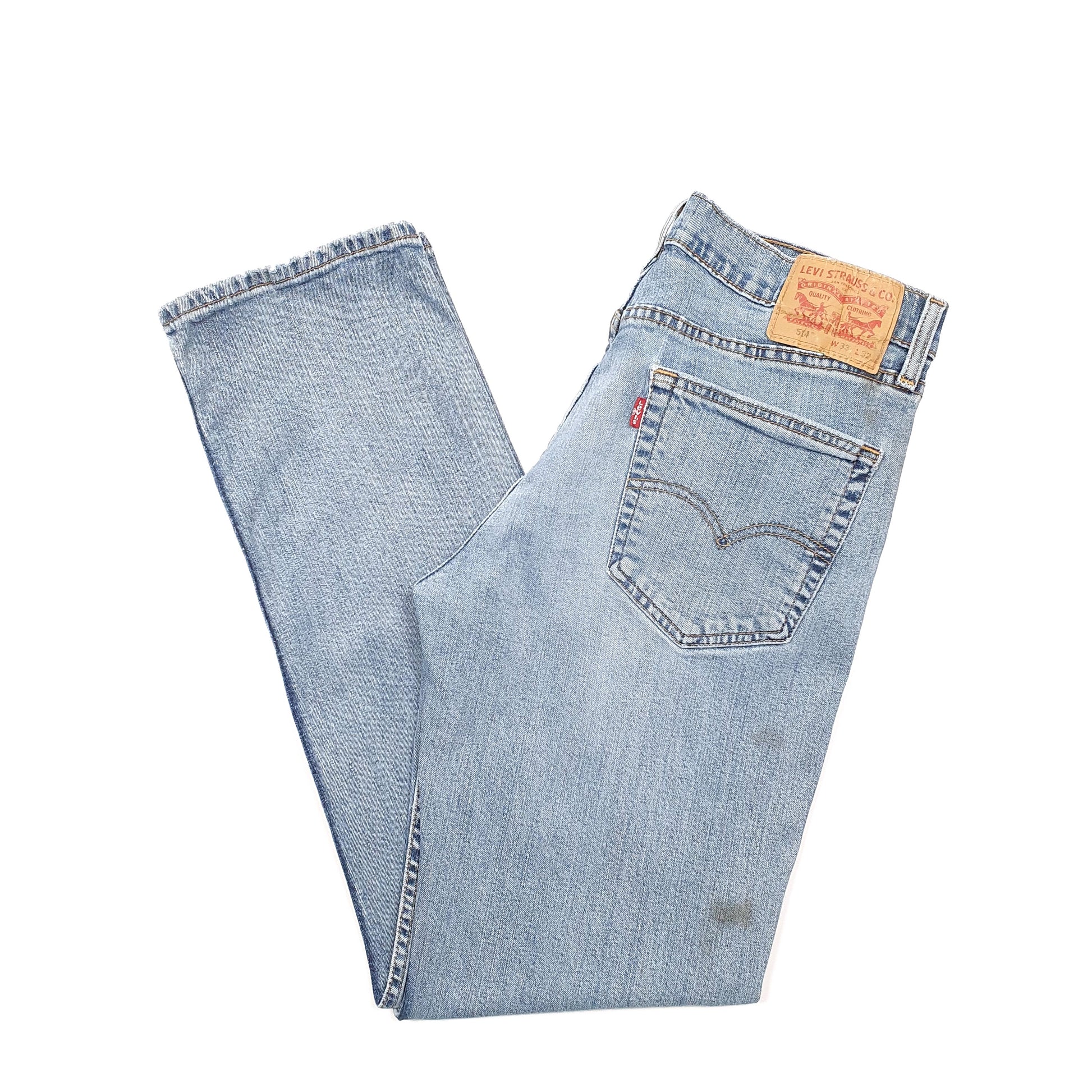 Levis 514 Straight Fit Jeans W33 L30 Blue