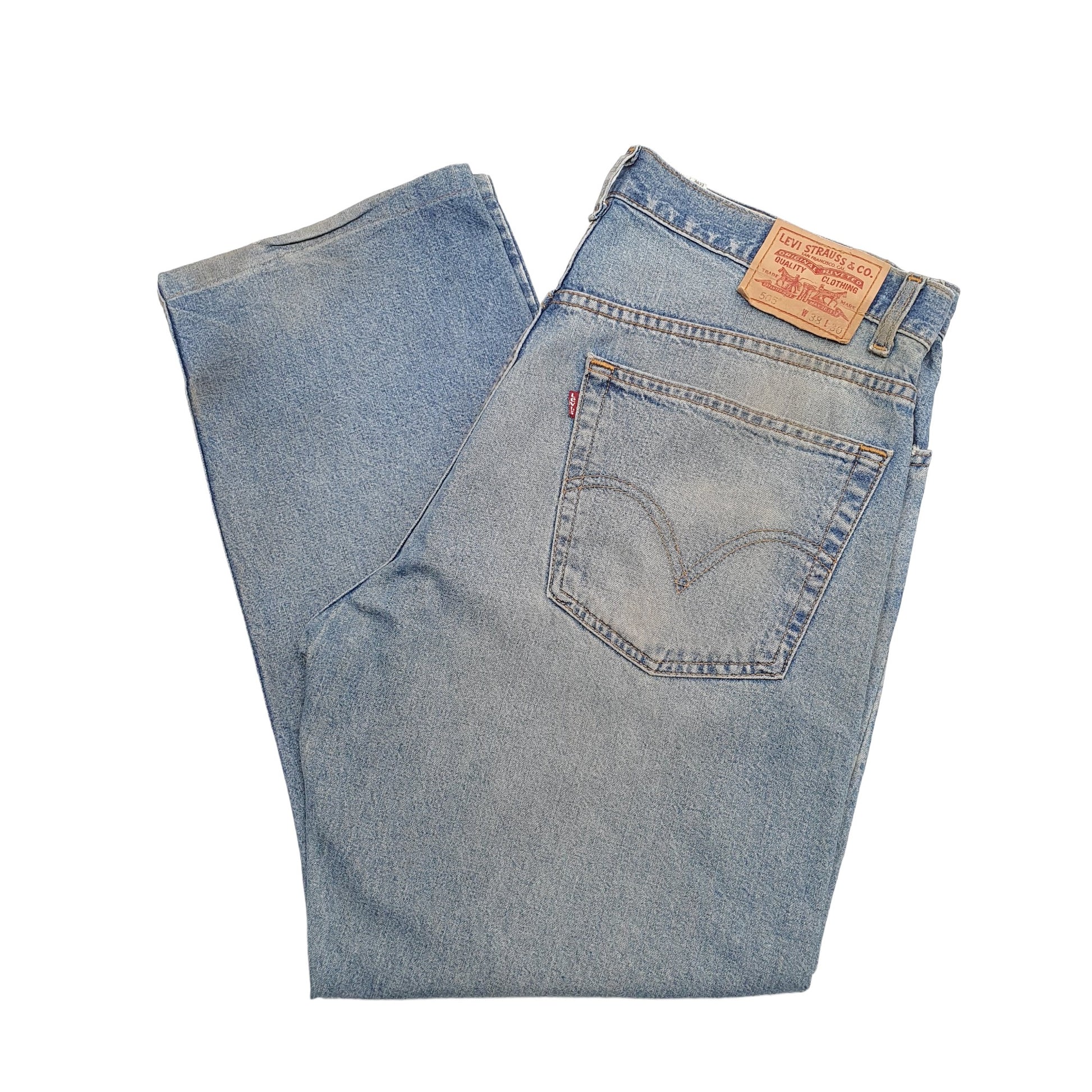 Mens Blue Levis  505 JeansW38 L29