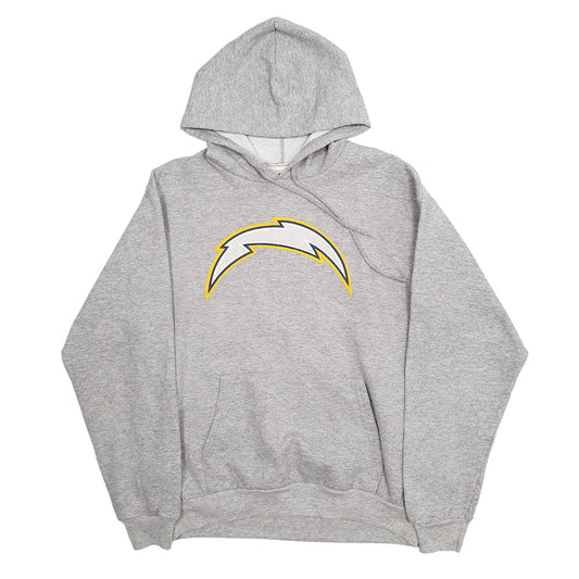 Mens Grey NFL Los Angeles Chargers NFL Football Hoodie Jumper