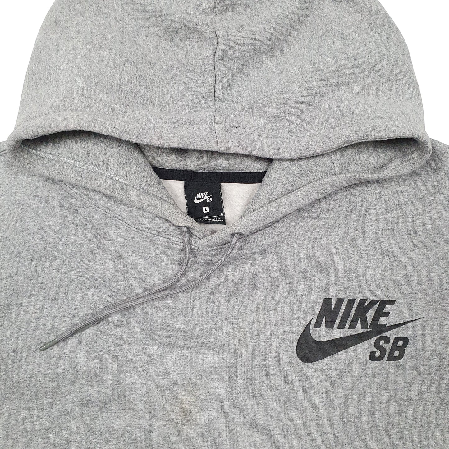 Mens Grey Nike SB Skateboarding Hoodie Jumper