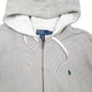 Mens Grey Polo Ralph Lauren Hoodie Full Zip Jumper