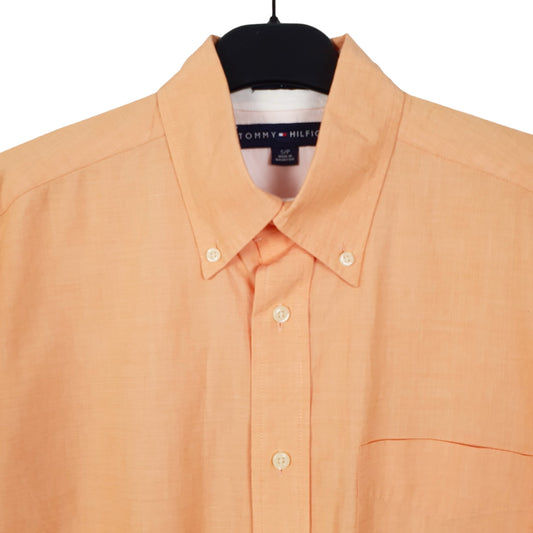 Tommy Hilfiger Long Sleeve Regular Fit Shirt Orange