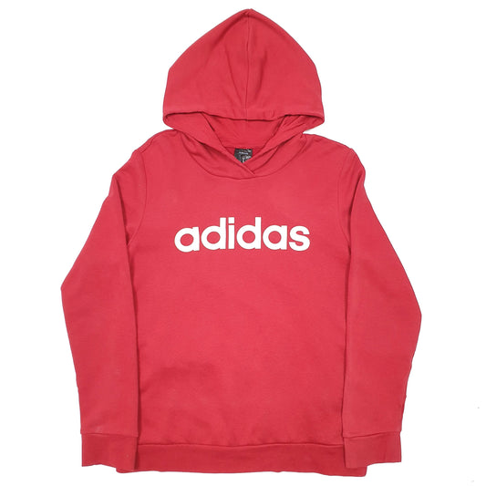 Womens Red Adidas  Hoodie Jumper