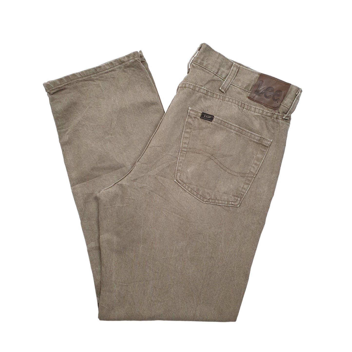 Lee Regular Straight Fit Jeans W36 L30 Khaki