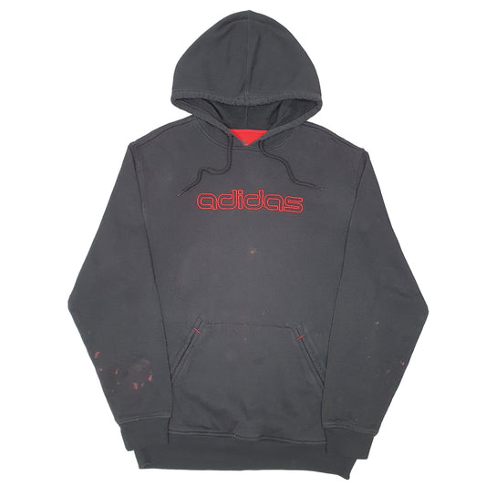Mens Black Adidas Hoodie Jumper