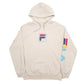 Mens Beige Fila Spellout Hoodie Jumper