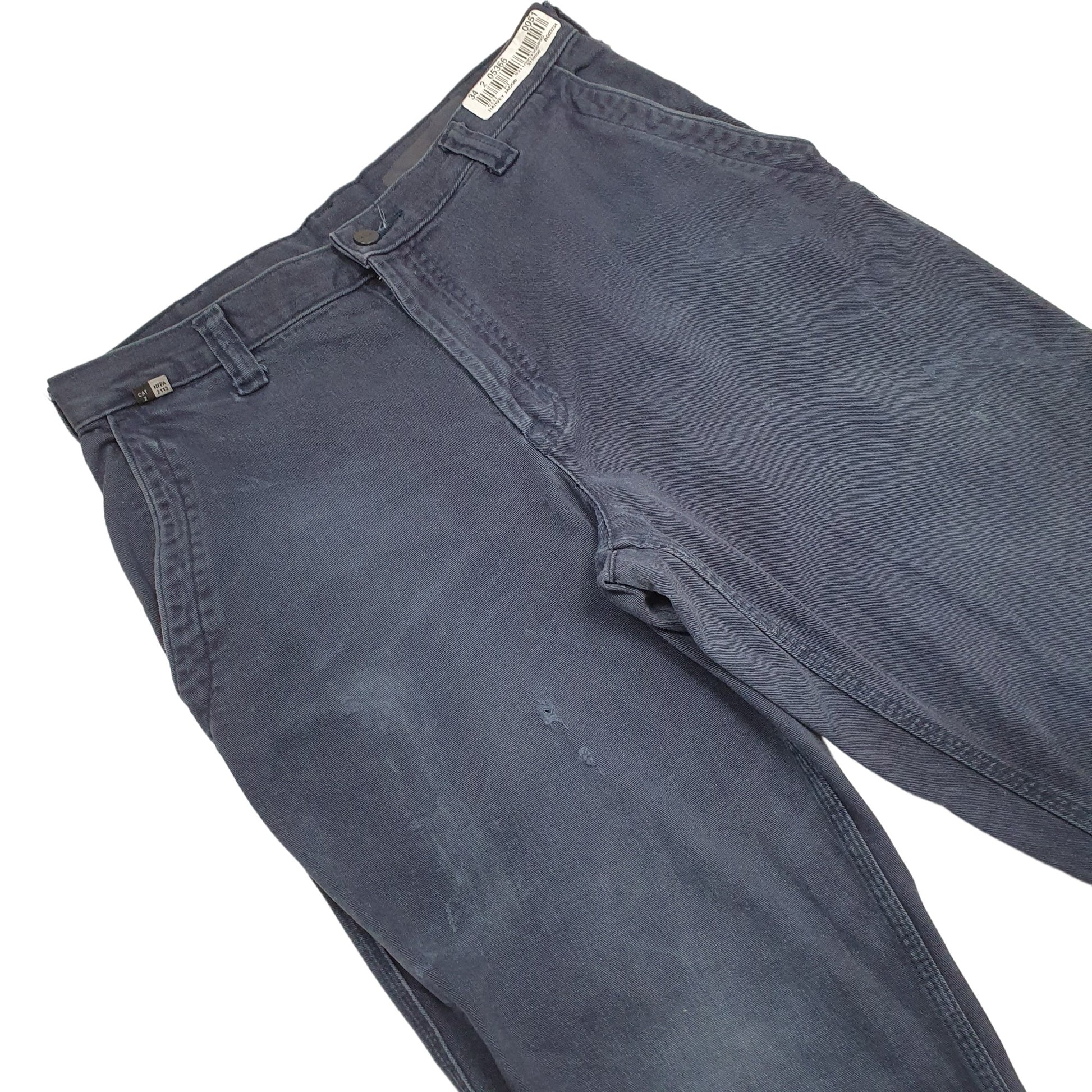 Mens Blue Carhartt Fire Resistant Carpenter JeansW32 L32