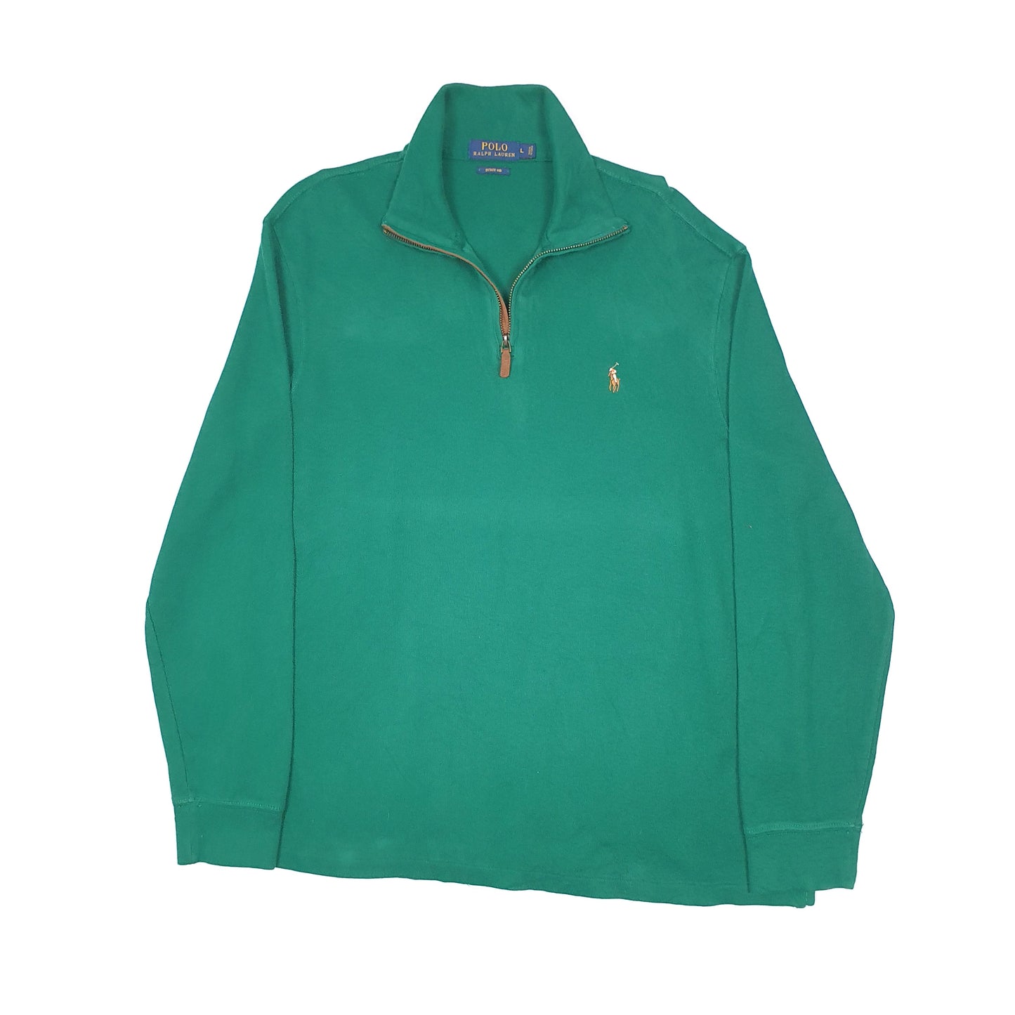 Polo Ralph Lauren Estate Rib Quarter Zip L Green