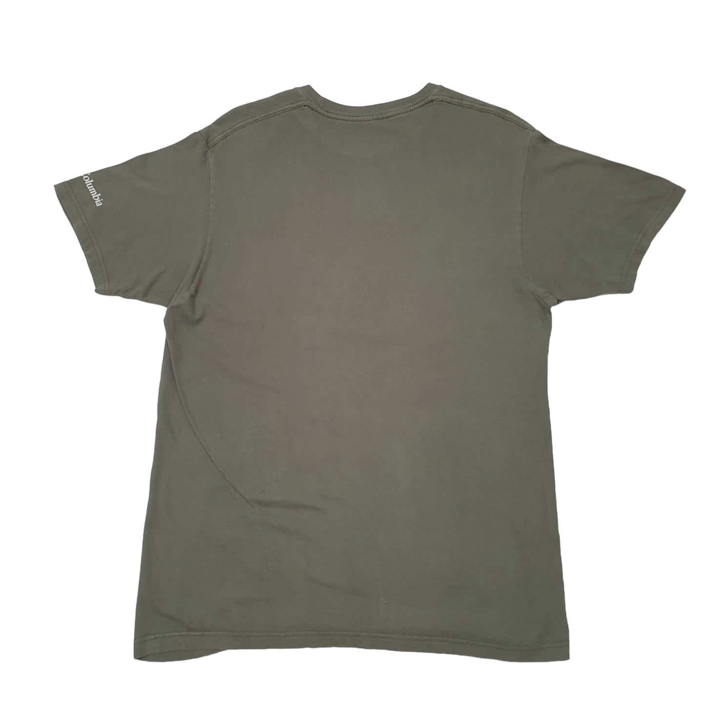 Mens Khaki Columbia Sportswear  Short Sleeve T Shirt